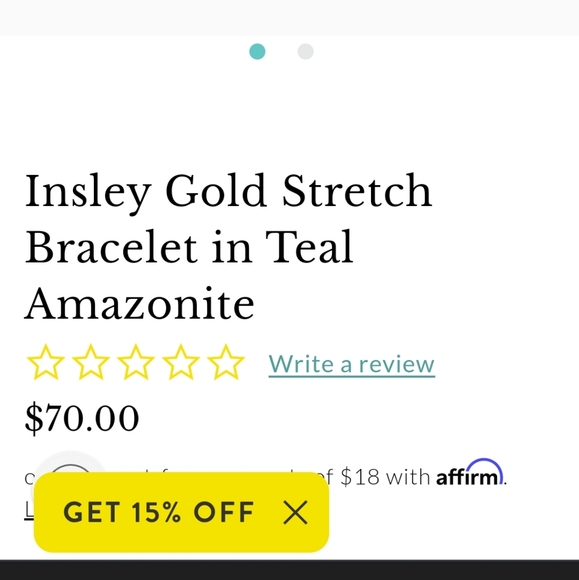 Kendra Scott  stretch braclet teal color - Picture 2 of 2